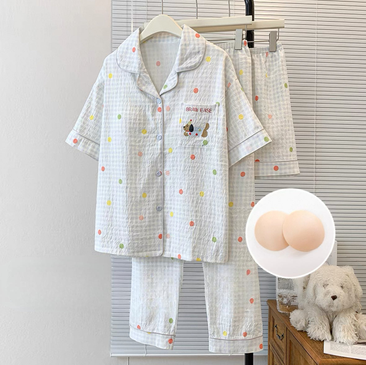Cotton Candy Padded Nightsuit- 3pc set